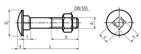 Carriage Bolts Din-603